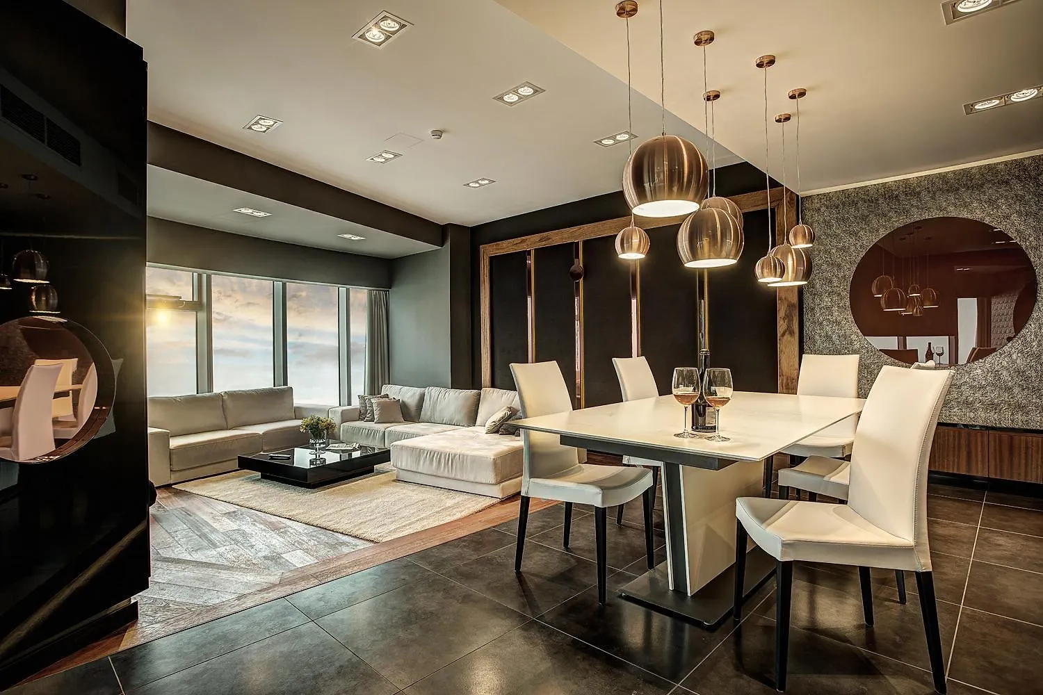 30Th+ Floor Apartments In Sky Tower Вроцлав